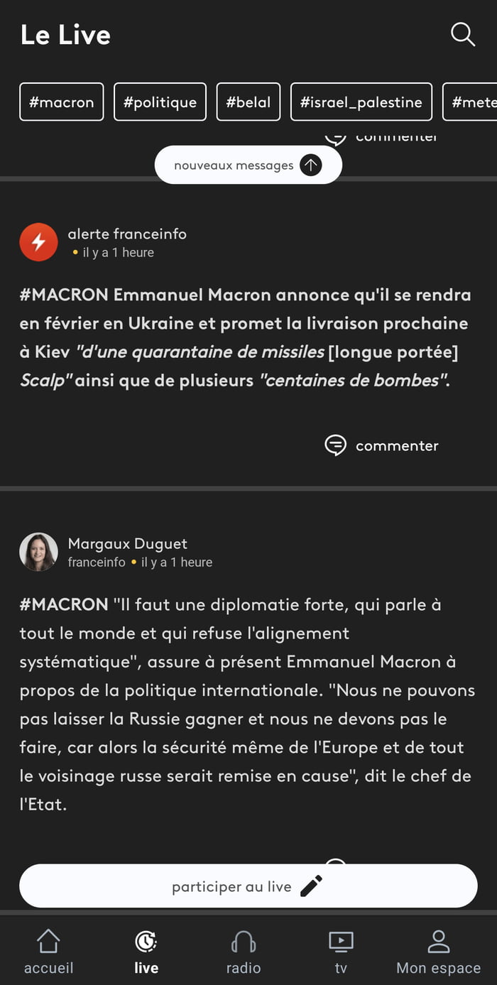 Tonight, Macron said : "russia must not win" A package of +4