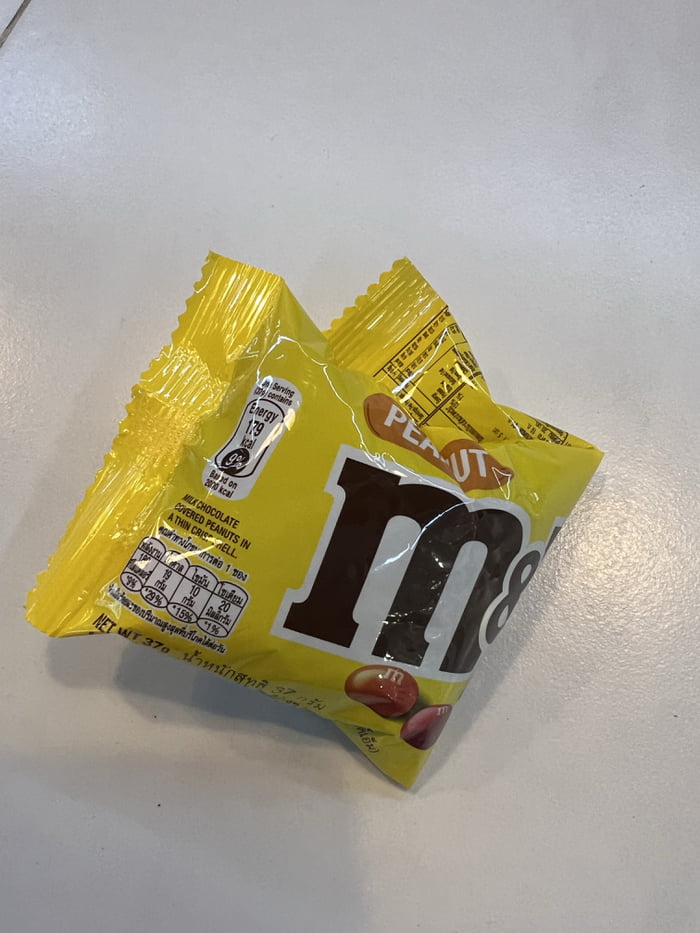 I propose that M&Ms now be rebranded as just Ms. Half empty 