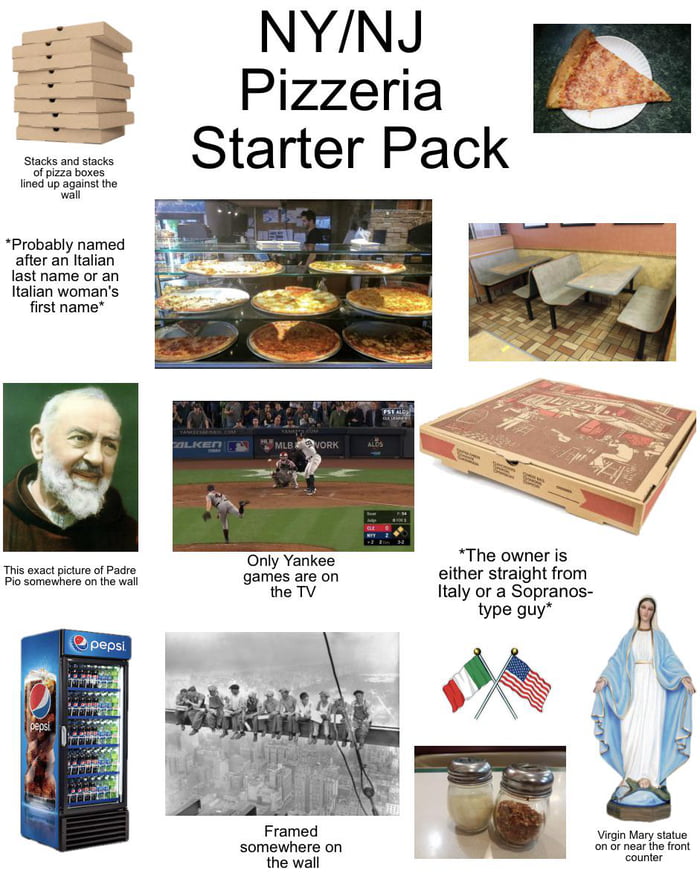 NY/NJ Pizzeria Starter Pack Image