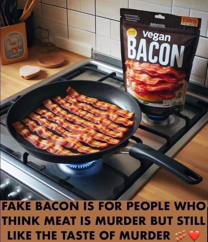 Vegan bacon whyyy, just eat normal bacon