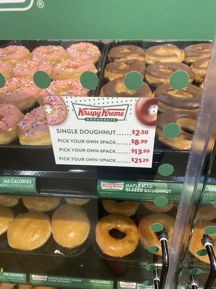 Why is the 3 pack more than 3 individual donuts