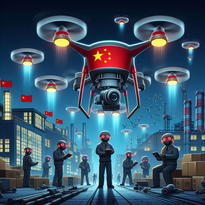 China "cheap labor" are actually spies that are working for 