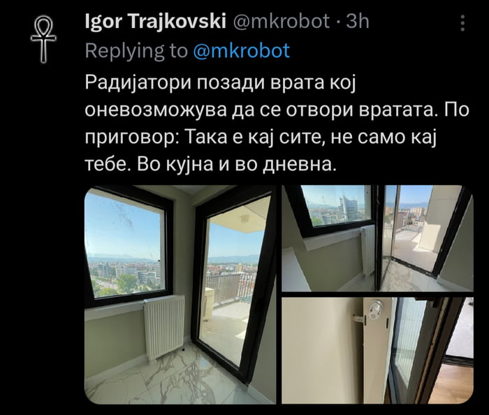 The guy gave €3K per 1M square for a new apartment in Skop