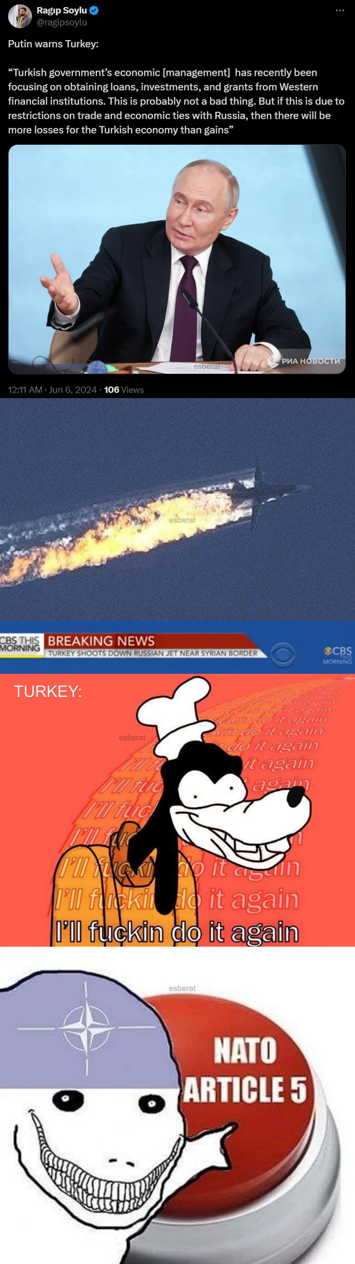 Russia warns Turkey! Also Turkey...