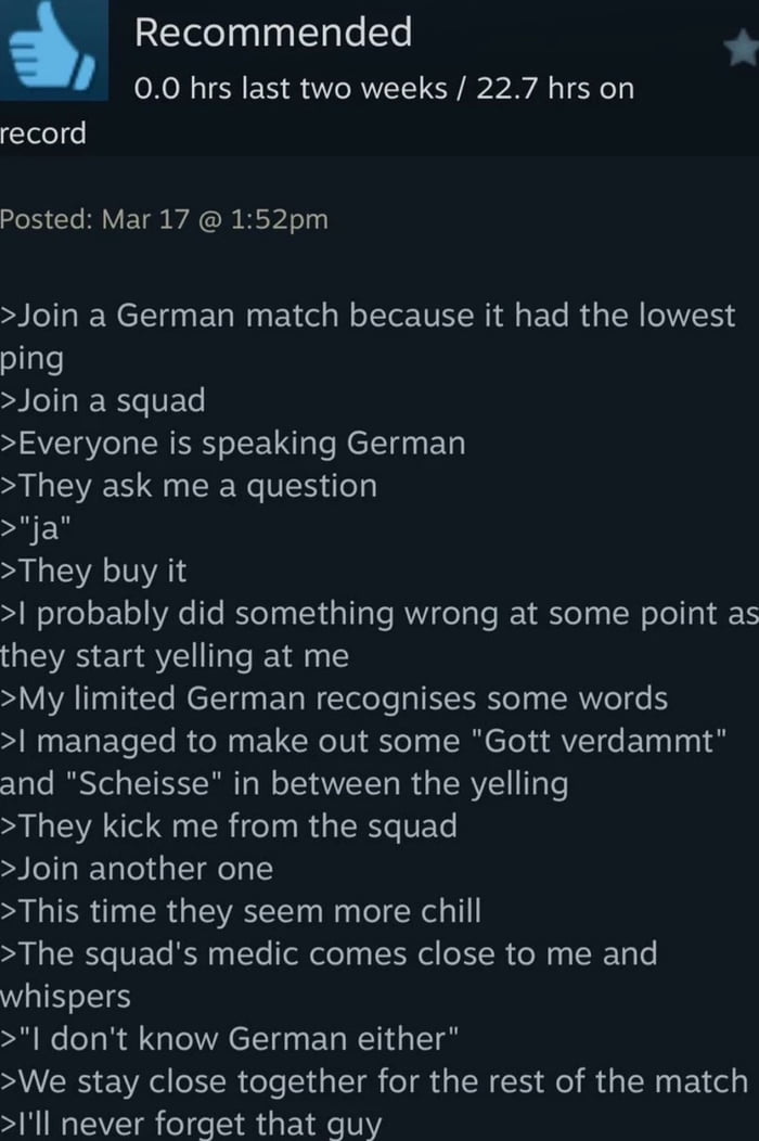 Do you know german?