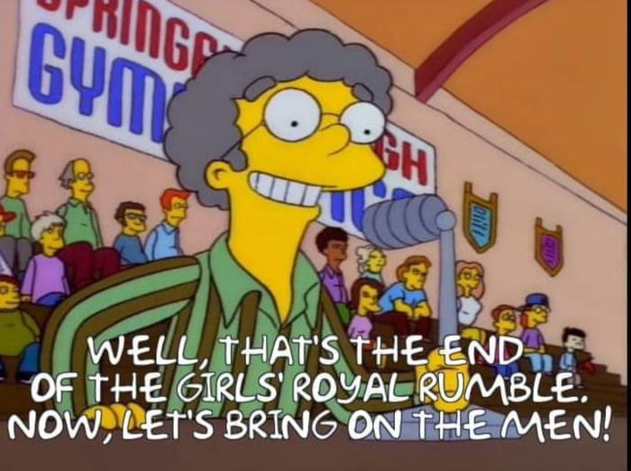 Watching the Royal Rumble every year like