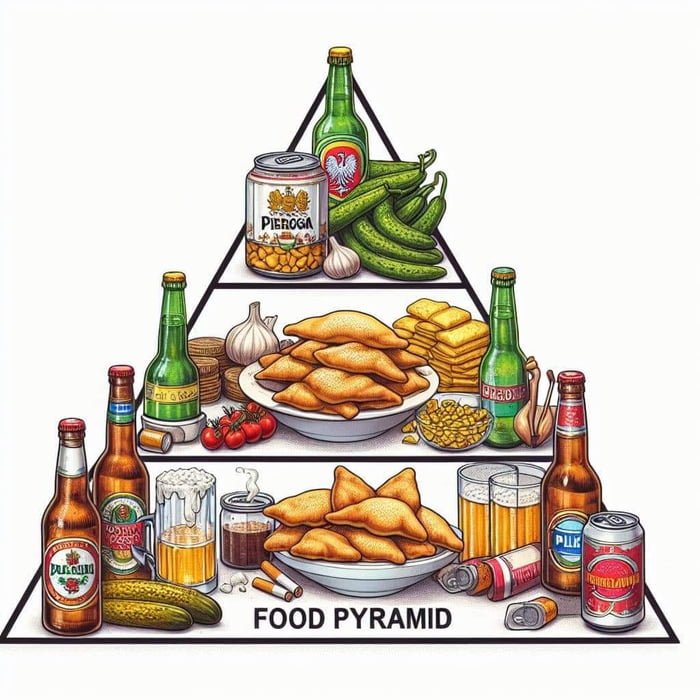 Slavic food pyramid Image
