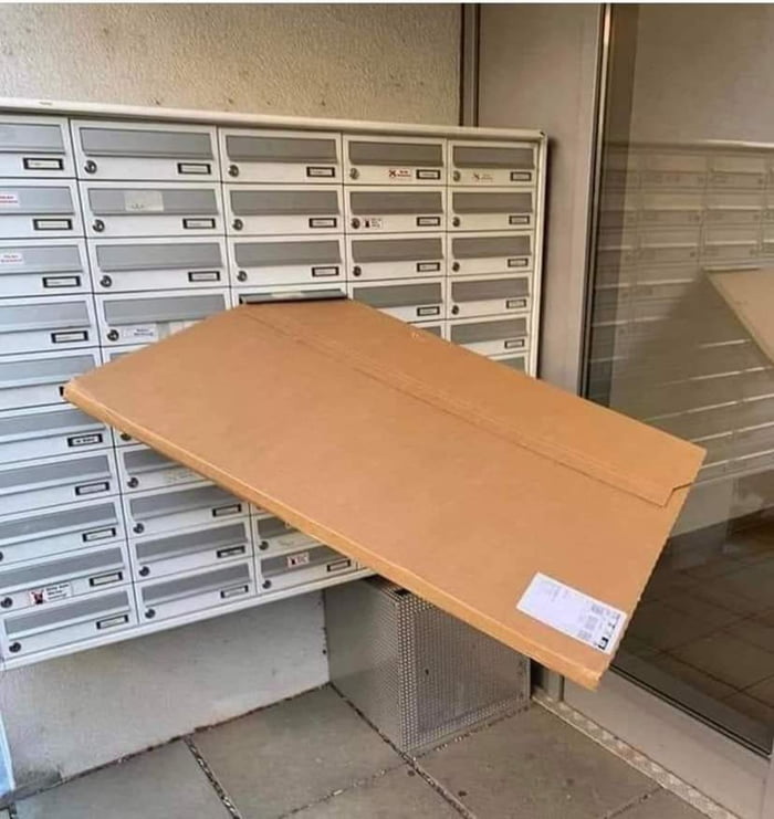 Sir u need a bigger mailbox
