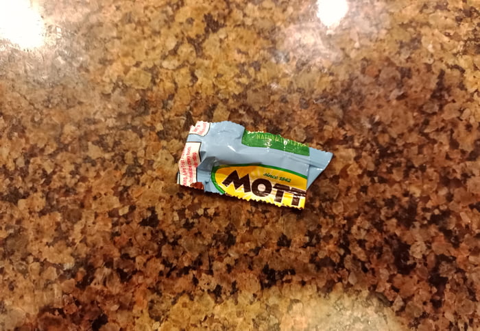A packet of Mott's Fruit Snacks.