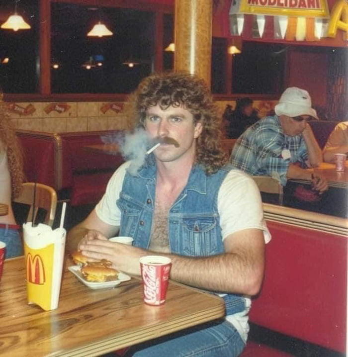 Mcdonald’s in the 80s. Peak of humanity Image