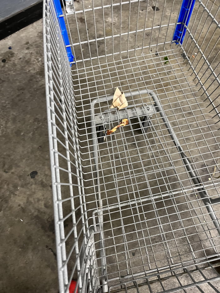 Walmart shopping cart serves multiple purposes