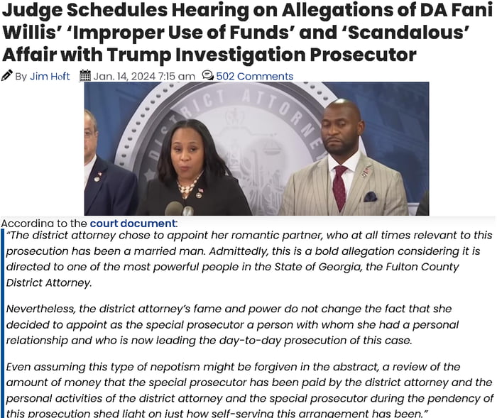 Georgia DA prosecuting Trump hired her boyfriend and paid hi