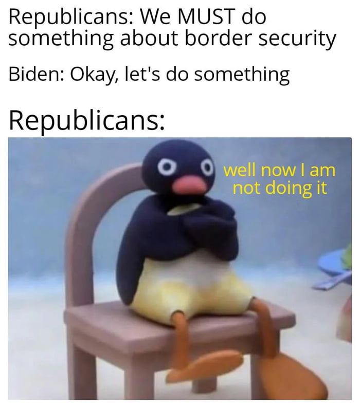 Trump is the only thing stopping a shutdown of the border an Image