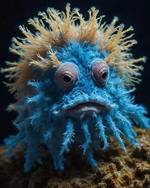 Blue. Hairy. Frogfish. Srsly Image