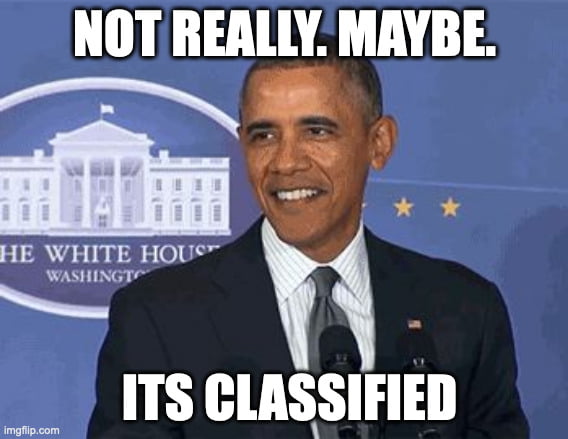 When asked if the CIA was behind the downed helicopter (We k