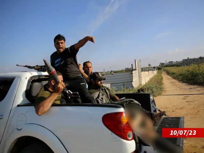 All Eyes of Rafah Gazans Parading Shani Louk, hostage that w