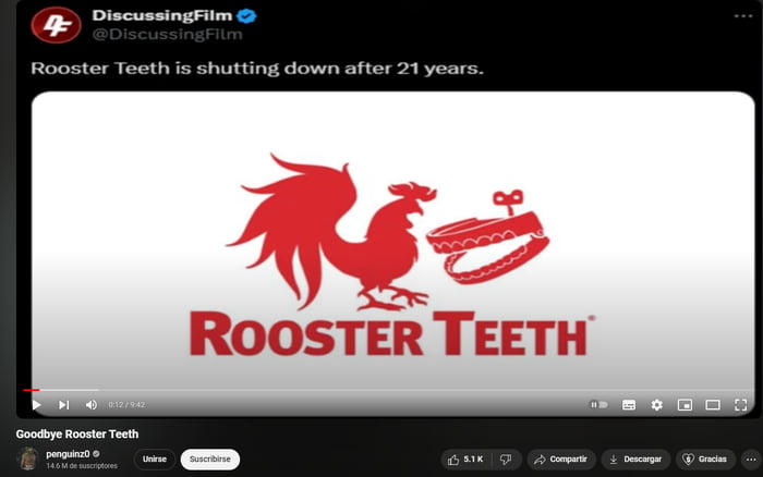 RIP Rooster Teeth. Image