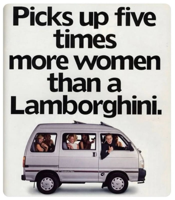 Old advert from Daihatsu. Image