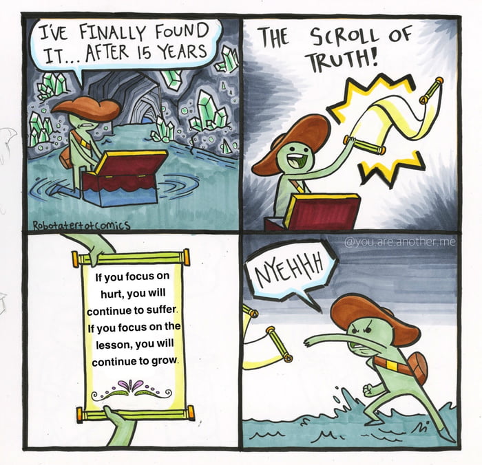 The scroll of truth for victim mentality