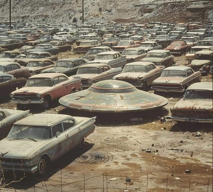 Seen in a wrecking yard somewhere in New Mexico Image