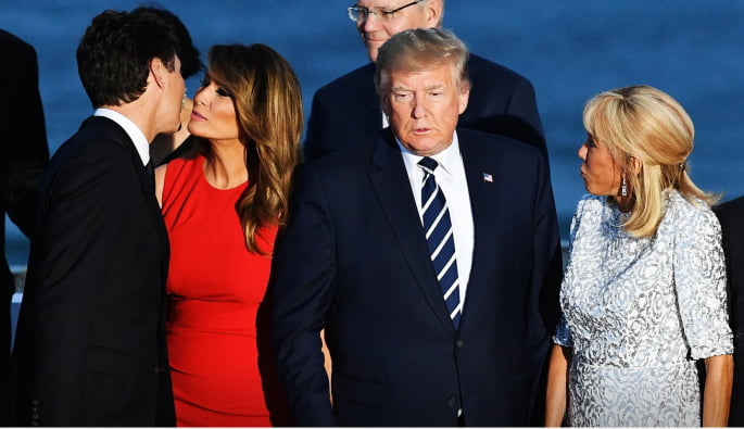 Find a woman who looks at you the way Melania looks at Trude