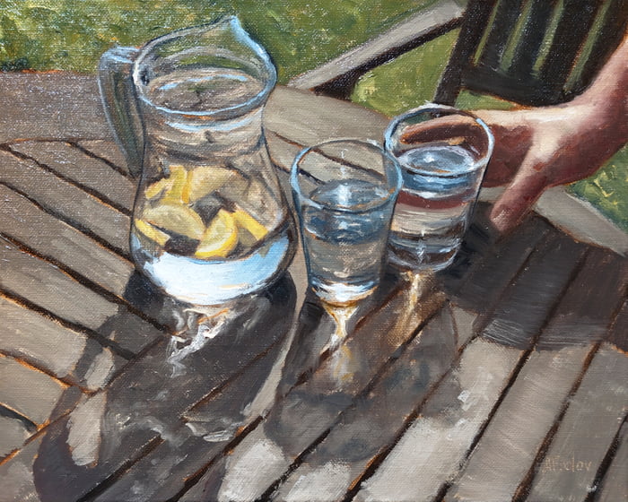 Summer Lemonade, My oil painting Image