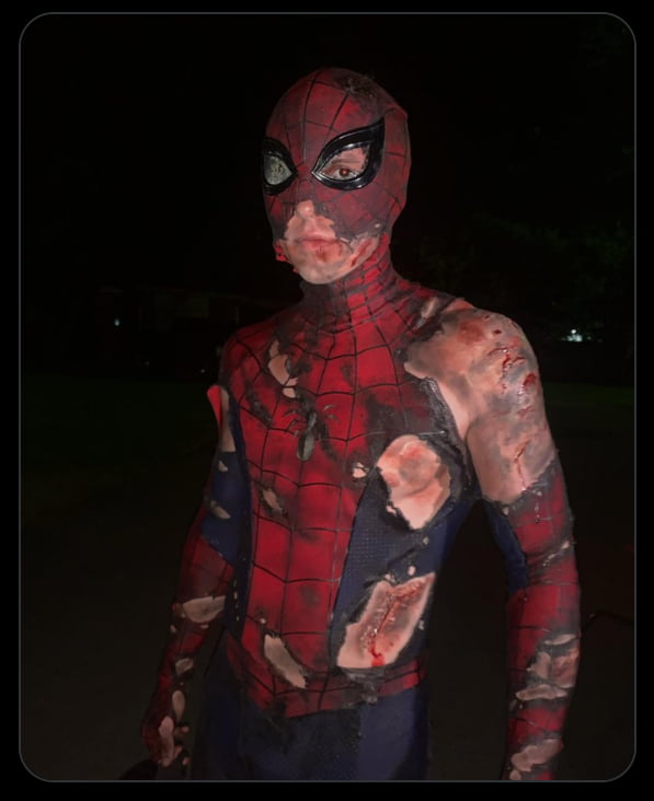 Spiderman after winning argument from his wife Image