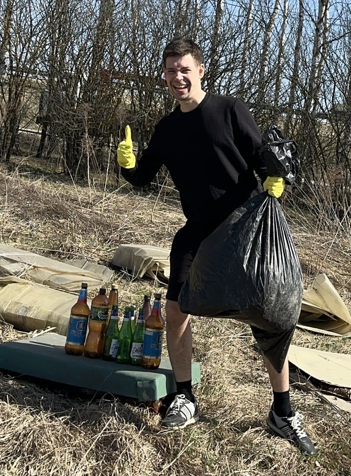 Today, I collected 20 kg of garbage, bringing the total to 3 Image