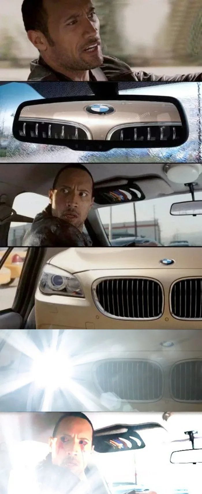 Me driving when suddenly a BMW