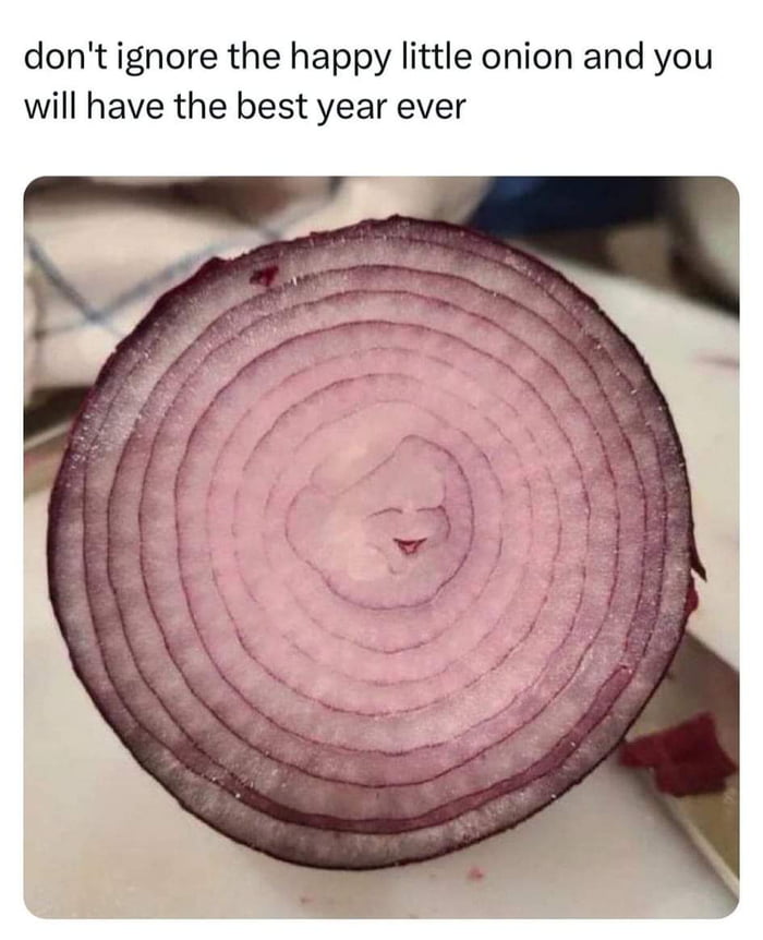 Happy onion brings you tears of joy