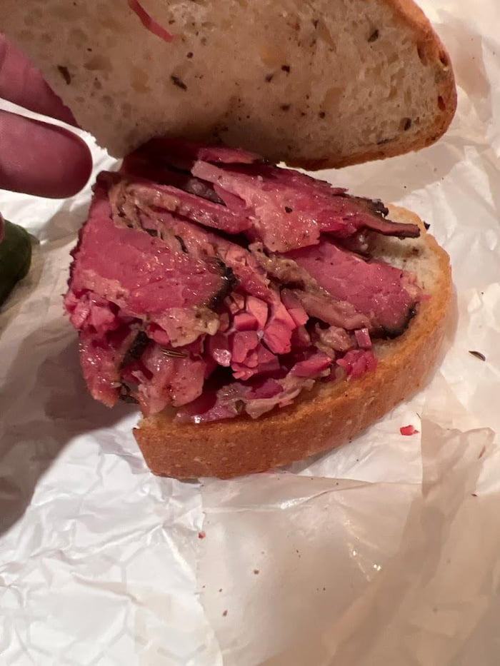 A $30 pastrami sandwich in NYC