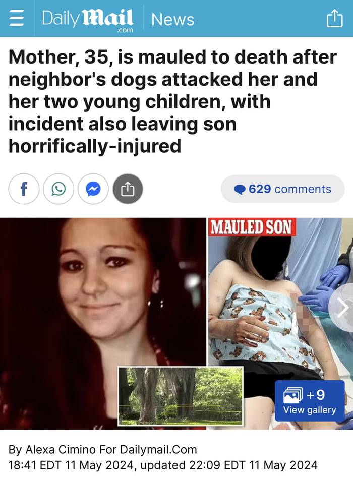 Mother mauled to death after neighbor's dogs attacked her an